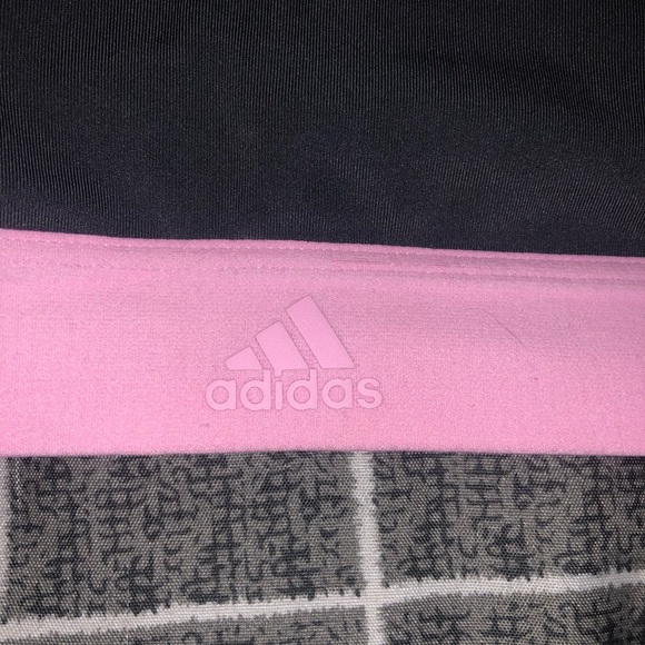 Adidas Women’s All Me 3 Stripes Sports Bra - Picture 4 of 7